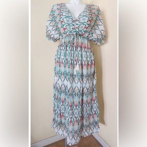NWT - World Market Mira Aztec Print Maxi Dress - sz S/M